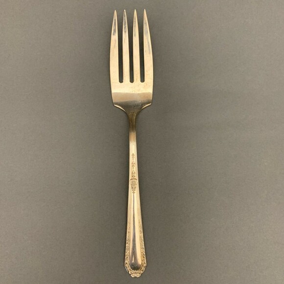International Silver Monroe Silver Co. Serving Fork Silverplate 8 1/4" - Picture 1 of 7